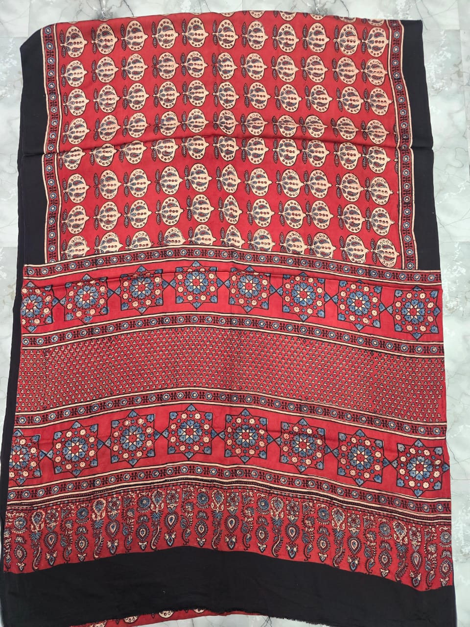 Ajrakh Saree13